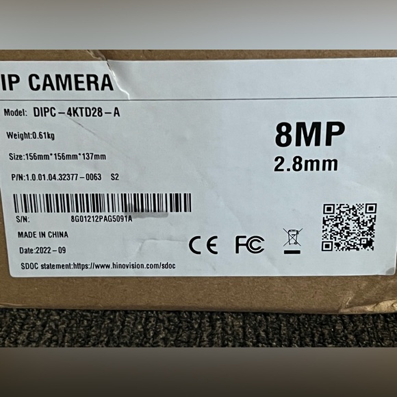 Hinovision IP Security Camera Model DIPC-4KTD28-A - Picture 3 of 4